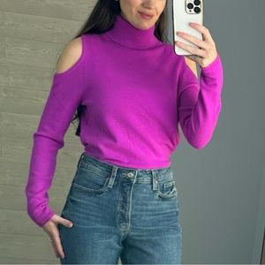 Antonio Melani 💯 Cashmere Cold Shoulder Sweater M